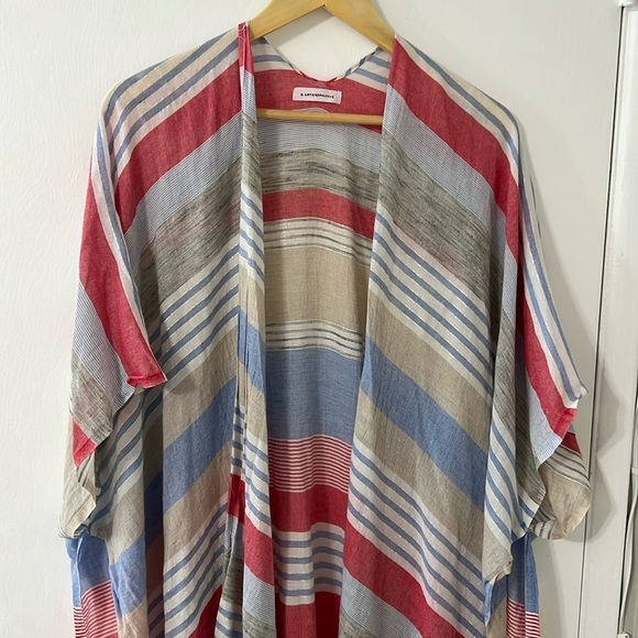 Anthropologie Striped Beach Swim Coverup - Picture 1 of 8